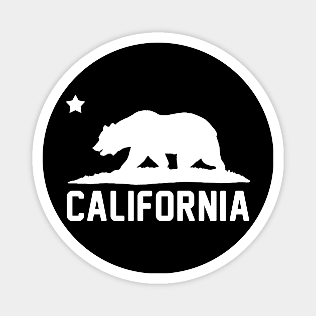 California Bear White Cali Souvenir State Map Republic CA Magnet by maelotti22925